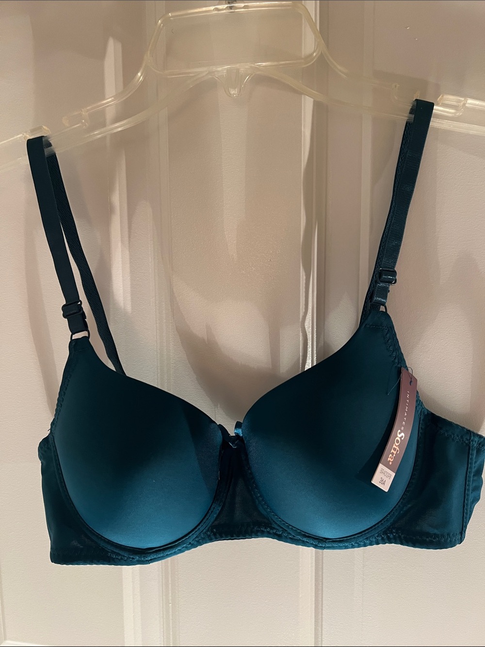 Sofra Teal Padded Underwire Bra